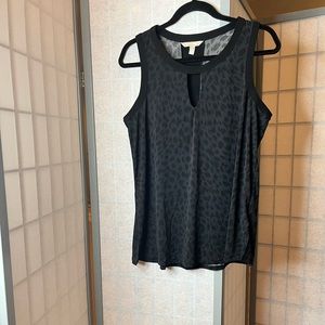 Banana Republic tank in dark animal print
